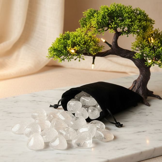 Clear Quartz Tumble Stone